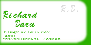 richard daru business card